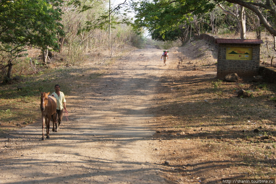 Дорога в МЕриду из Сан-Рамона Остров Ометепе, Никарагуа