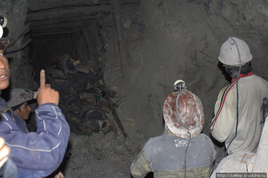 Экскурсия в действующие шахты Потоси, Боливия