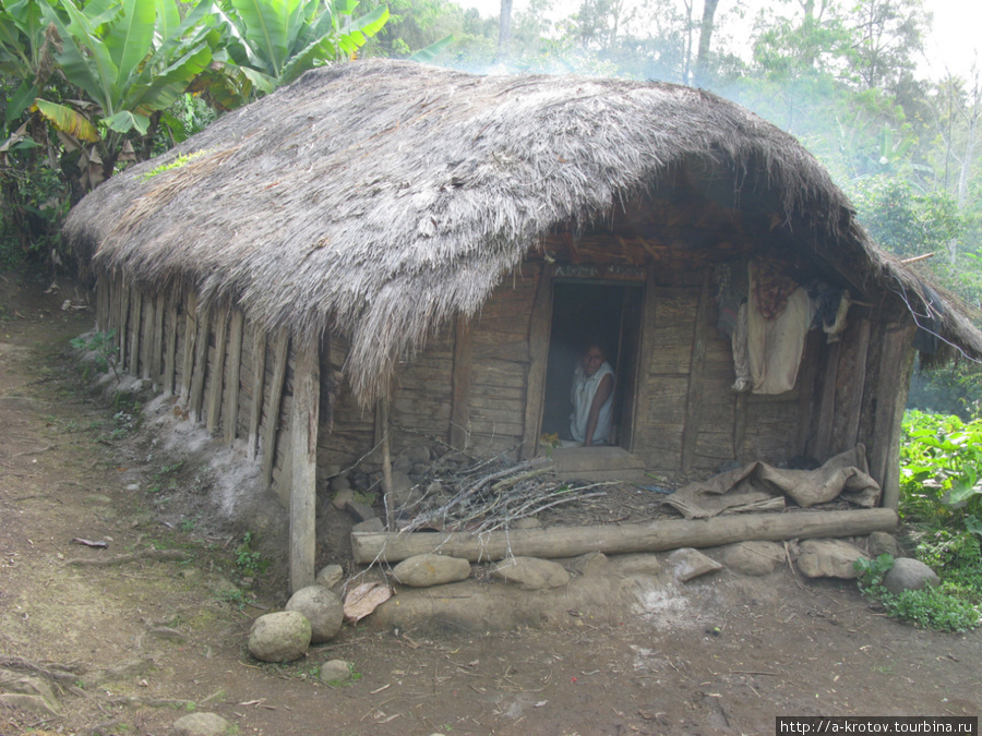 низкие, тёплые, экологически чистые дома Папуа-Новая Гвинея