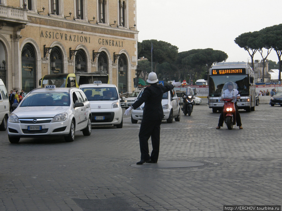 Люди в вечном городе Рим, Италия