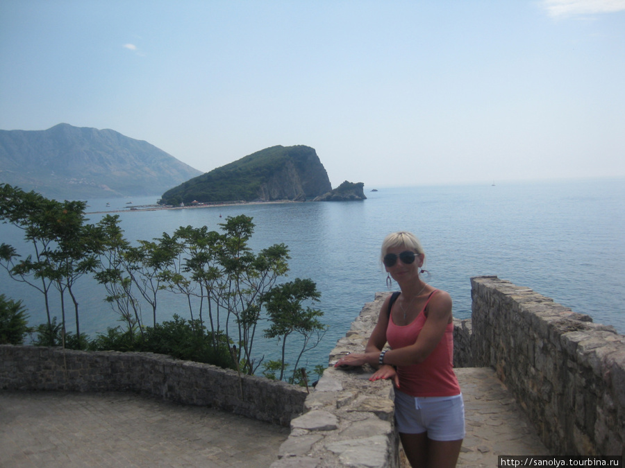Будва Вид на море с крепости Старого города Черногория