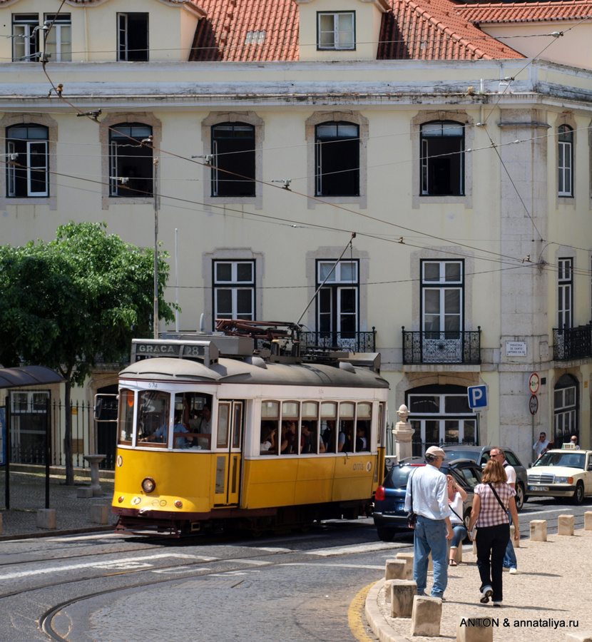 Желтый трамвай №28 Лиссабон, Португалия