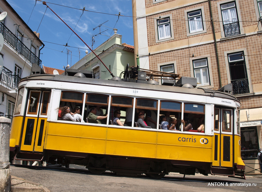 Желтый трамвай №28 Лиссабон, Португалия