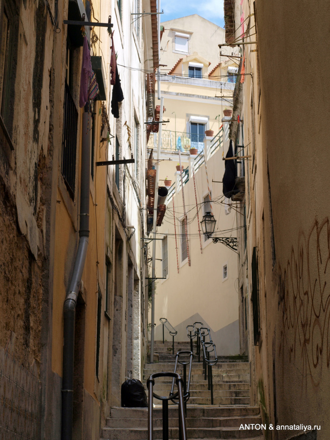 Улицы-лестницы Лиссабон, Португалия