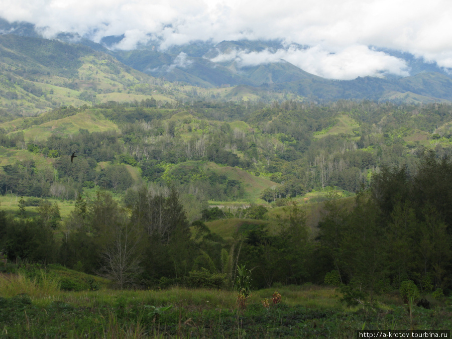 Горные пейзажи вокруг Вайгара Провинция Симбу, Папуа-Новая Гвинея