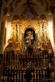 слева: Maria Santisima de la Misericordia, Reina de los Martires, в центре: Virgen del Carmen, внизу: Santisima Virgen de las Lagrimas