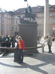 Памятник Георгию Победоносцу на площади близ Собора Св. Витта