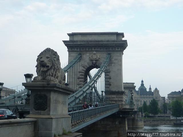 По Цепному мосту возвращаемся в Пешт Будапешт, Венгрия