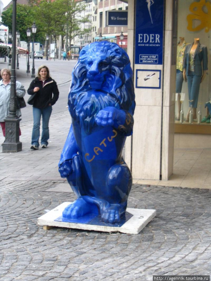 Синий лев Земля Бавария, Германия