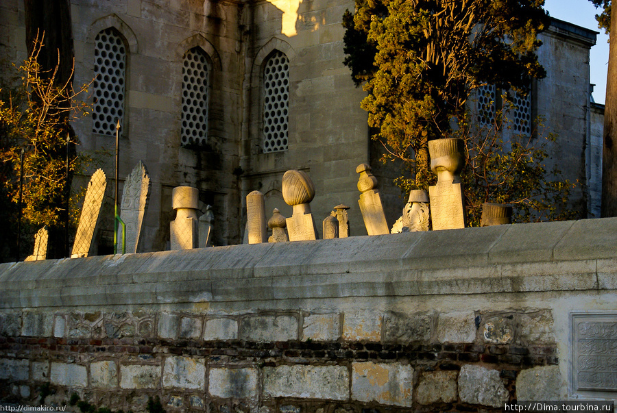 Кладбище при мечети Стамбул, Турция