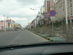 Одна из центральных улиц Манчжурии