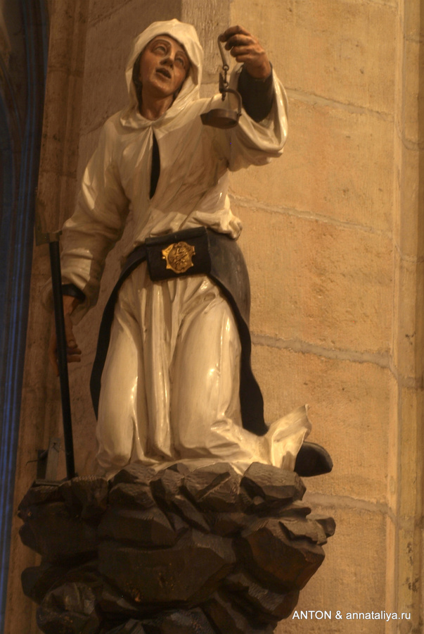 Скульптура горняка в соборе Кутна-Гора, Чехия
