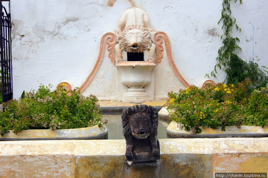 Фонтан во внутреннем дворе Антигуа, Гватемала