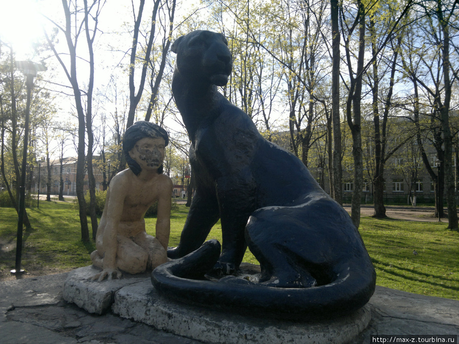 Памятник Маугли. Кстати, единственный в России. Приозерск, Россия