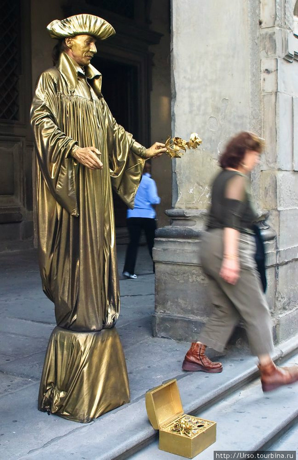 Живая скульптура Флоренция, Италия