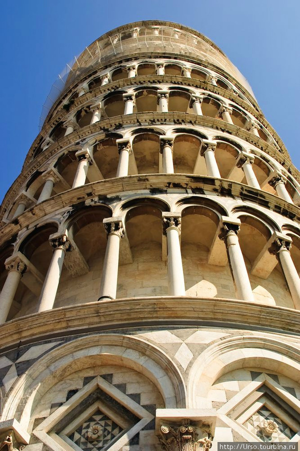Пизанская башня и площадь Чудес Пиза, Италия