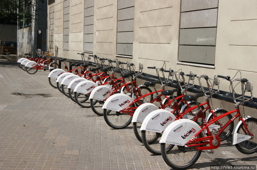 Велосипеды напрокат. Ждут новых хозяев. Барселона, Испания