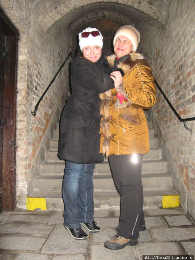 В подземелье крепости так и хочется кого-нибудь придушить :) Брно, Чехия