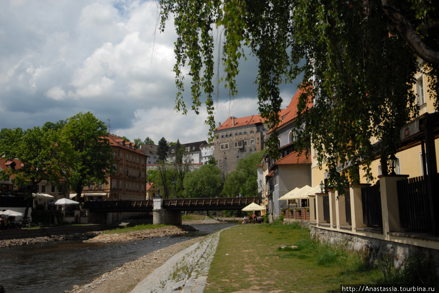 Виды старого города Крумлова и замкового комплекса Чешский Крумлов, Чехия