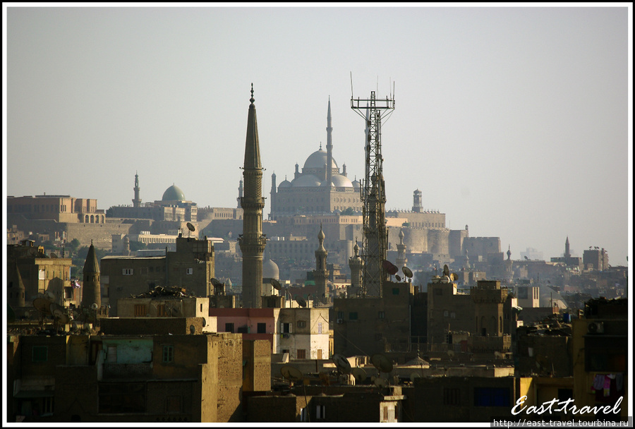 Вид на мечеть Мухаммеда Али — яркий образчик османской архитектуры Каир, Египет