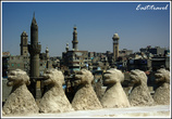 Ограда крыши и прекрасные образцы всего разнообразия исламской архитектуры