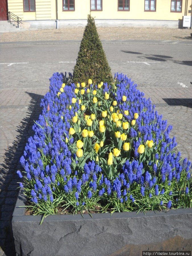 Цвета в цветах флага Кристианстад, Швеция