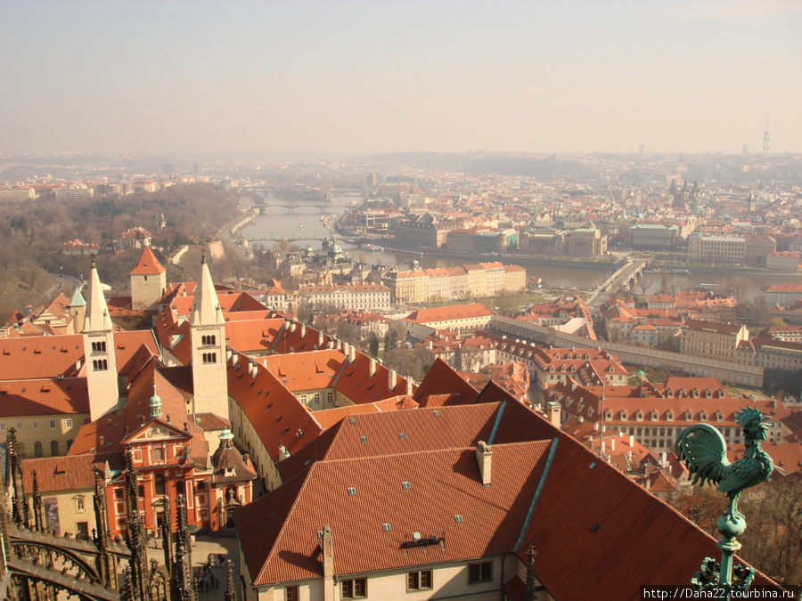 Вид на Прагу с собора святого Вита. 2007г. Прага, Чехия