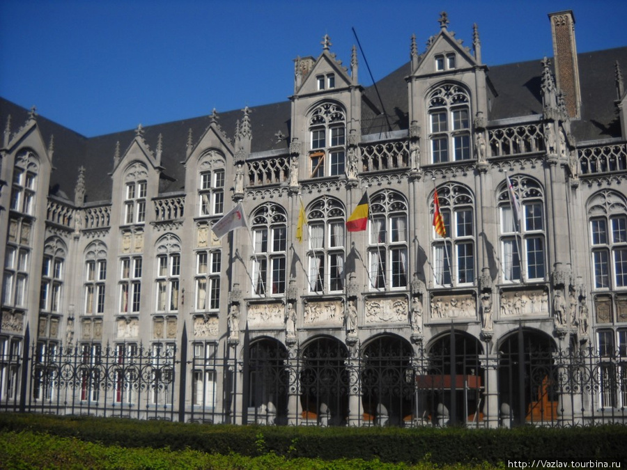 Вычурный фасад Льеж, Бельгия