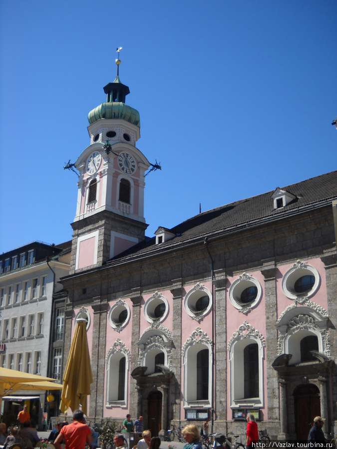 Лучший вид на церковь Инсбрук, Австрия