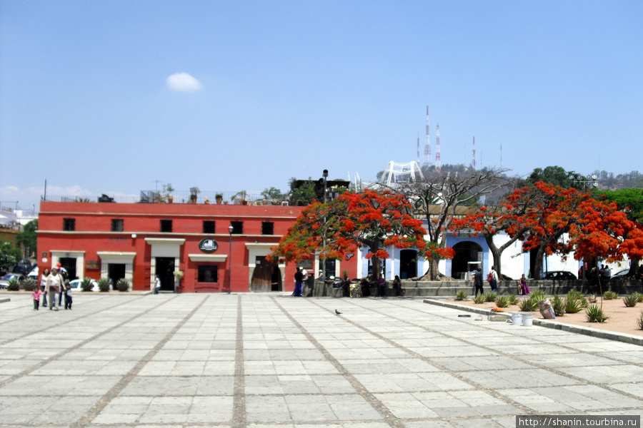 Площадь перед доминиканским монастырем Оахака, Мексика