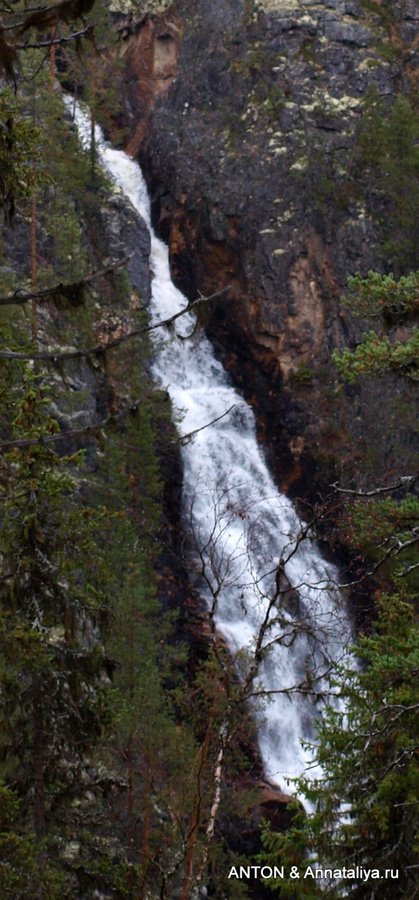 Это еще не водопад Муддус, а его младший брат Округ Норрботтен, Швеция