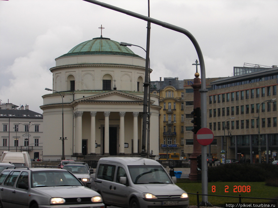 Одна из площадей Варшавы Варшава, Польша