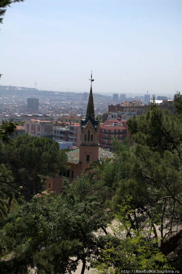 Барселона, вид сверху. Барселона, Испания