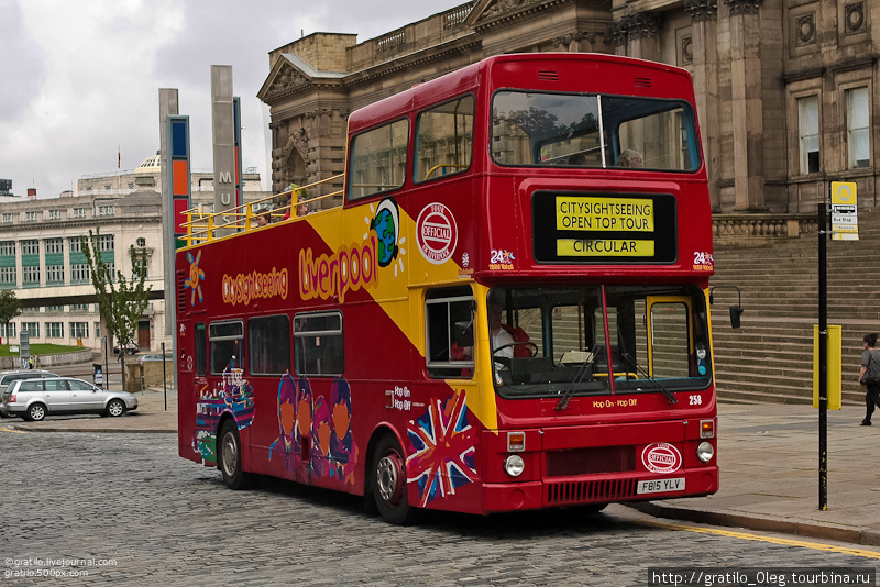 автобус, на котором мы ездили Ливерпуль, Великобритания