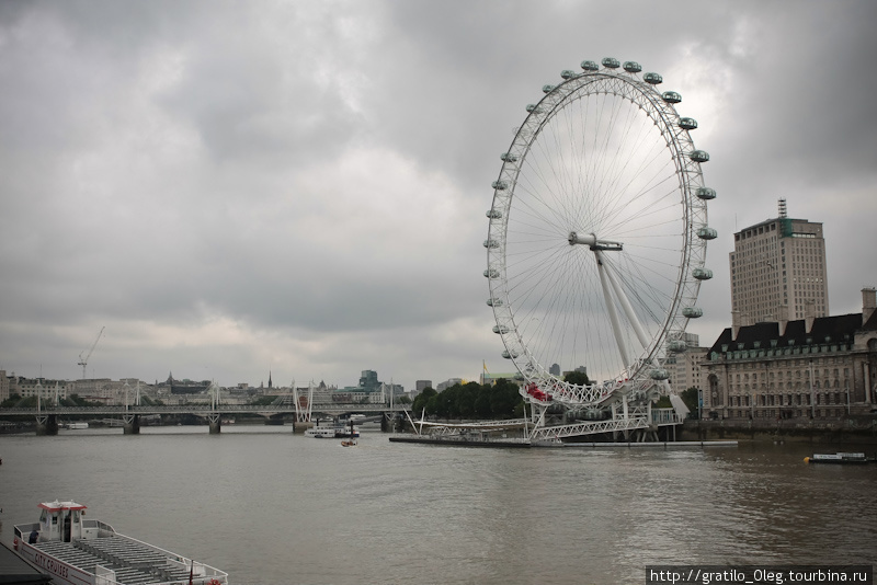 Погода в Лондоне может меняться несколько раз в день. На London Eye лучше кататься, когда светит яркое солнце. Лондон, Великобритания