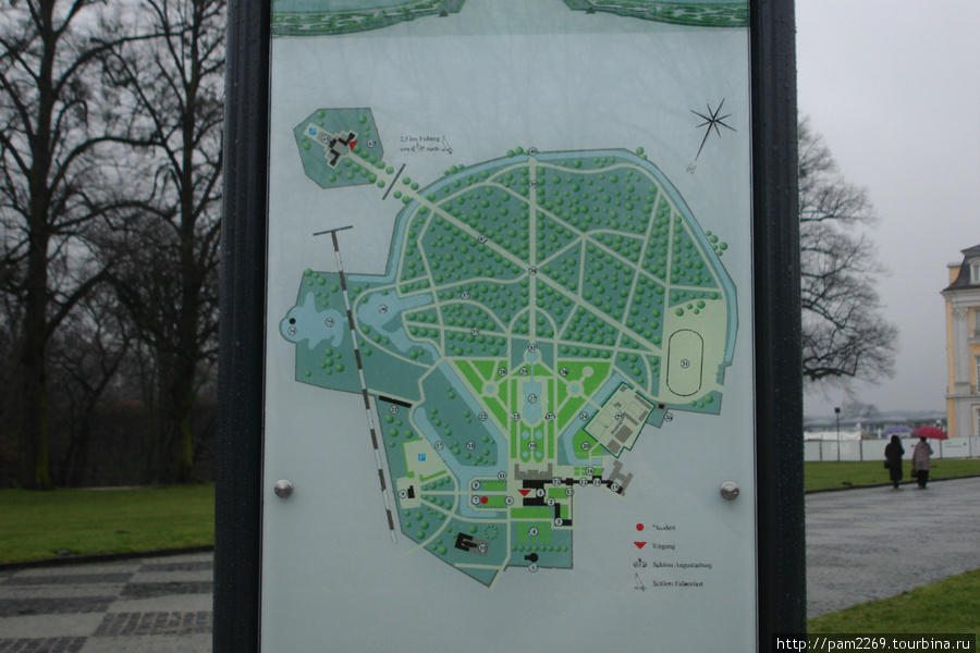 План парка Брюль, Германия