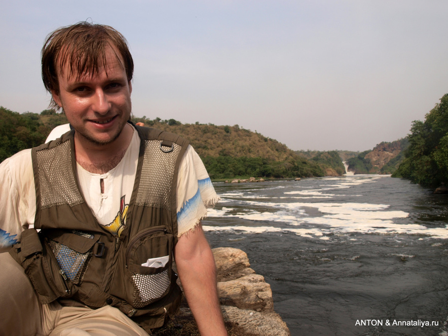 Фотосессия на фоне водопада Мёрчисон-Фоллс Национальный Парк, Уганда