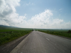 Дорога вдоль Сунженского хребта
