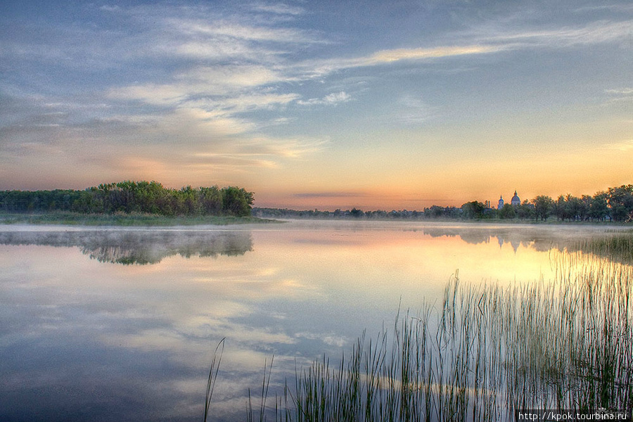 Утренние прогулки вдоль озера Подпесочное Урюпинск, Россия