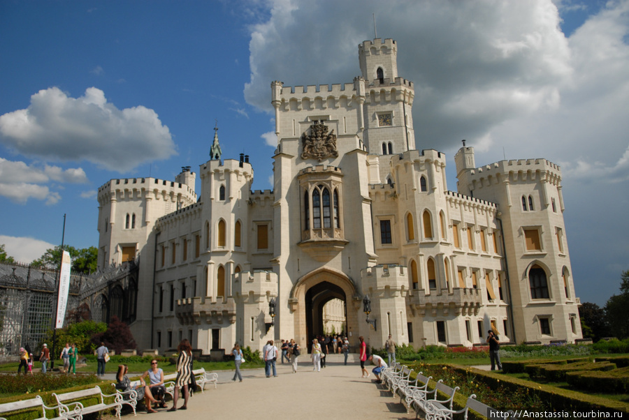 Самый посещаемый замок на территории Чехии Глубока-над-Влтавой, Чехия