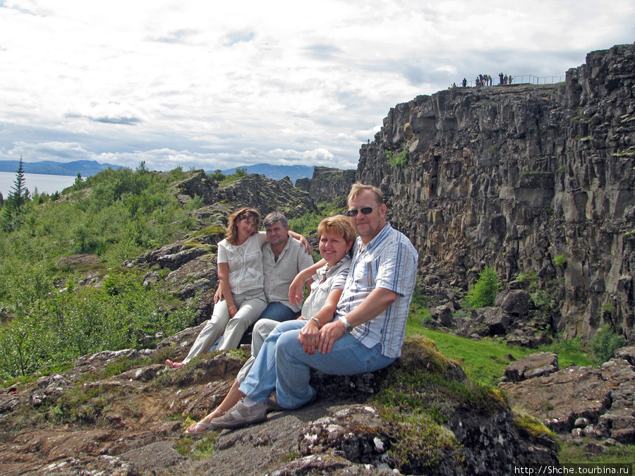 Присели на американской территории Тингвеллир Национальный парк, Исландия