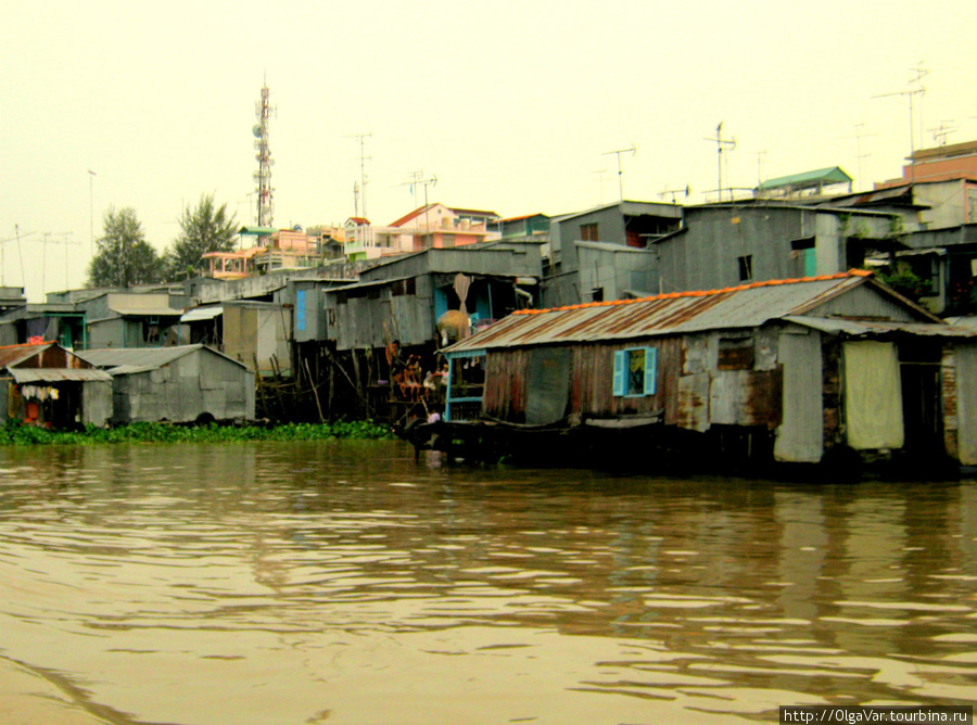 В основном, со стороны реки дома выглядят так Тяудок, Вьетнам