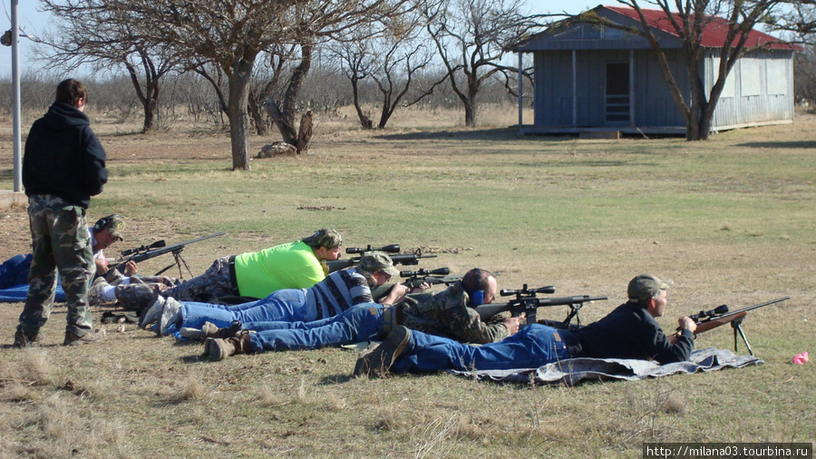 Соревнования на слете охотников Штат Техас, CША