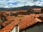 Вид из окна отеля Mama Cusco
