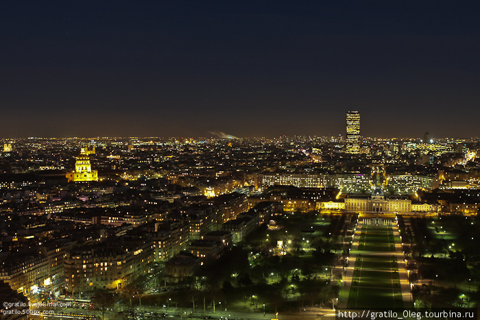 Немного вечернего Парижа с высоты. Париж, Франция