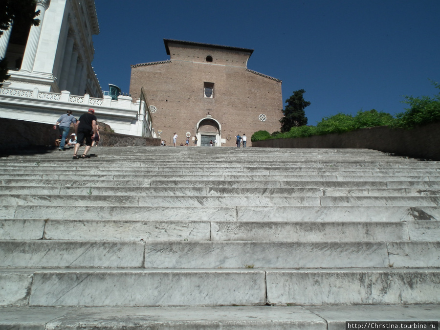 Лестница Арачелли. Рим, Италия