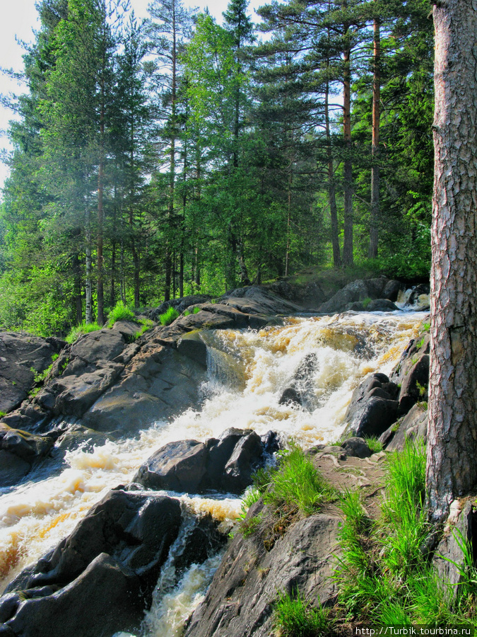 Водопады реки Тохмайоки Рускеала, Россия