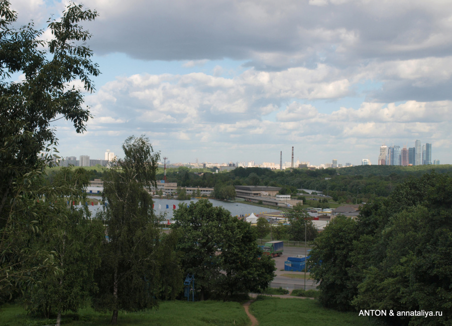 Вид с холмов. Москва, Россия
