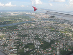 Вид города с самолёта.