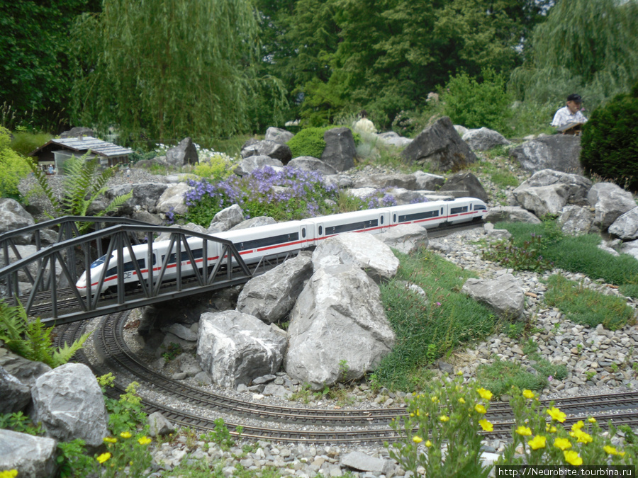 Остров Майнау на Боденском озере  - модель железной дороги Остров Майнау, Германия